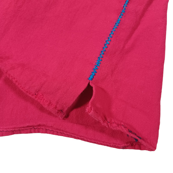 Handmade Vintage Embroidered Floral Huipil Poncho Sleeveless Square Top - Picture 4 of 7